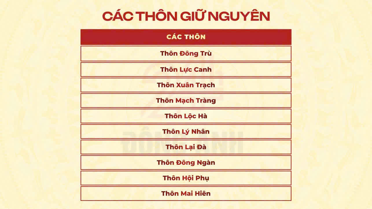 Kết quả lấy ý kiến cử tri về dự thảo đề án sắp xếp thôn, tổ dân phố trên địa bàn xã Đông Anh- Ảnh 1.