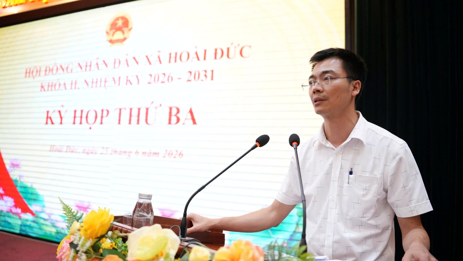 HĐND xã Hoài Đức tổ chức kỳ họp thứ 3, xem xét nhiều nội dung quan trọng về phát triển địa phương- Ảnh 12.