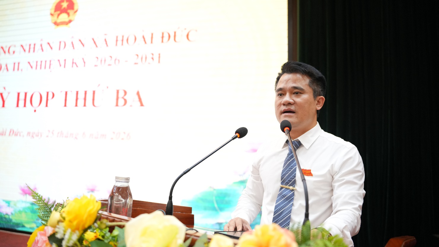 HĐND xã Hoài Đức tổ chức kỳ họp thứ 3, xem xét nhiều nội dung quan trọng về phát triển địa phương- Ảnh 13.