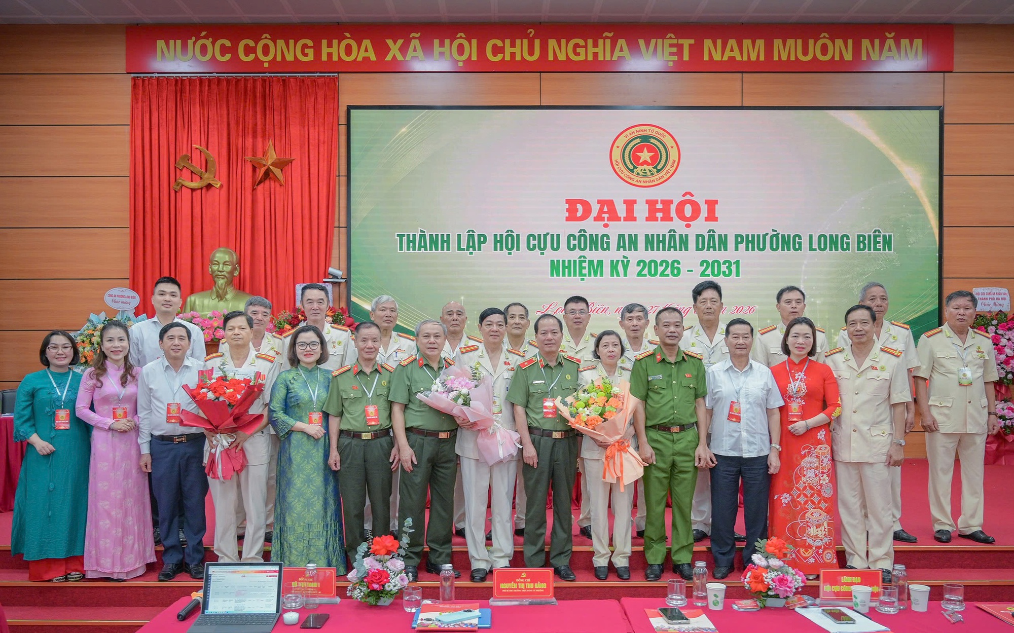 Đại hội thành lập Hội Cựu Công an nhân dân phường Long Biên nhiệm kỳ 2026 - 2031: Đoàn kết - Trách nhiệm - Kỷ cương - Phát triển