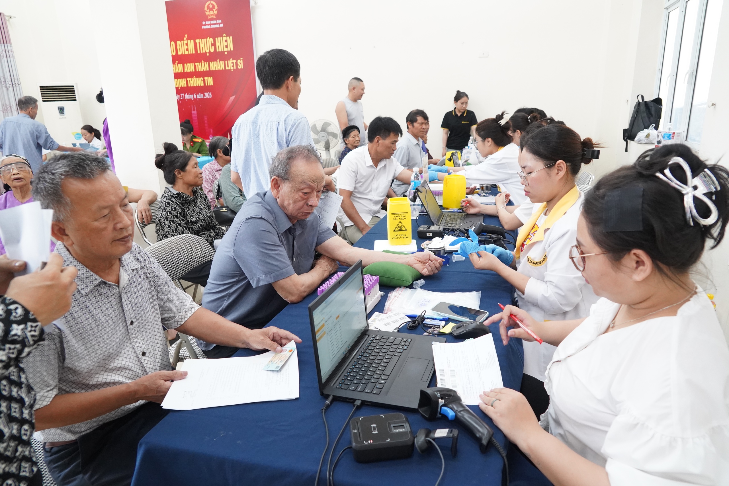 Phường Chương Mỹ tổ chức thu nhận mẫu ADN thân nhân liệt sĩ chưa xác định thông tin- Ảnh 12.