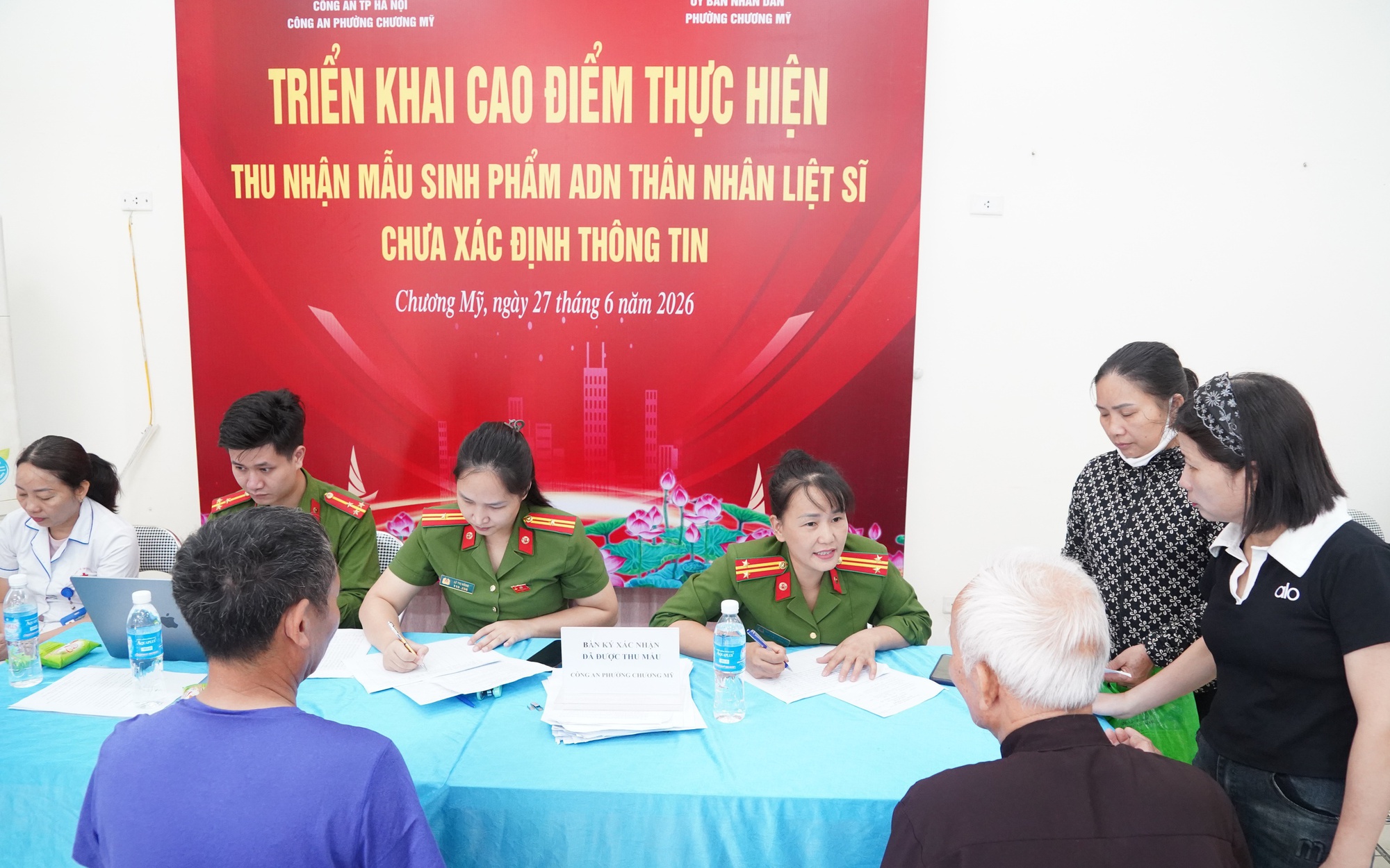 Phường Chương Mỹ tổ chức thu nhận mẫu ADN thân nhân liệt sĩ chưa xác định thông tin