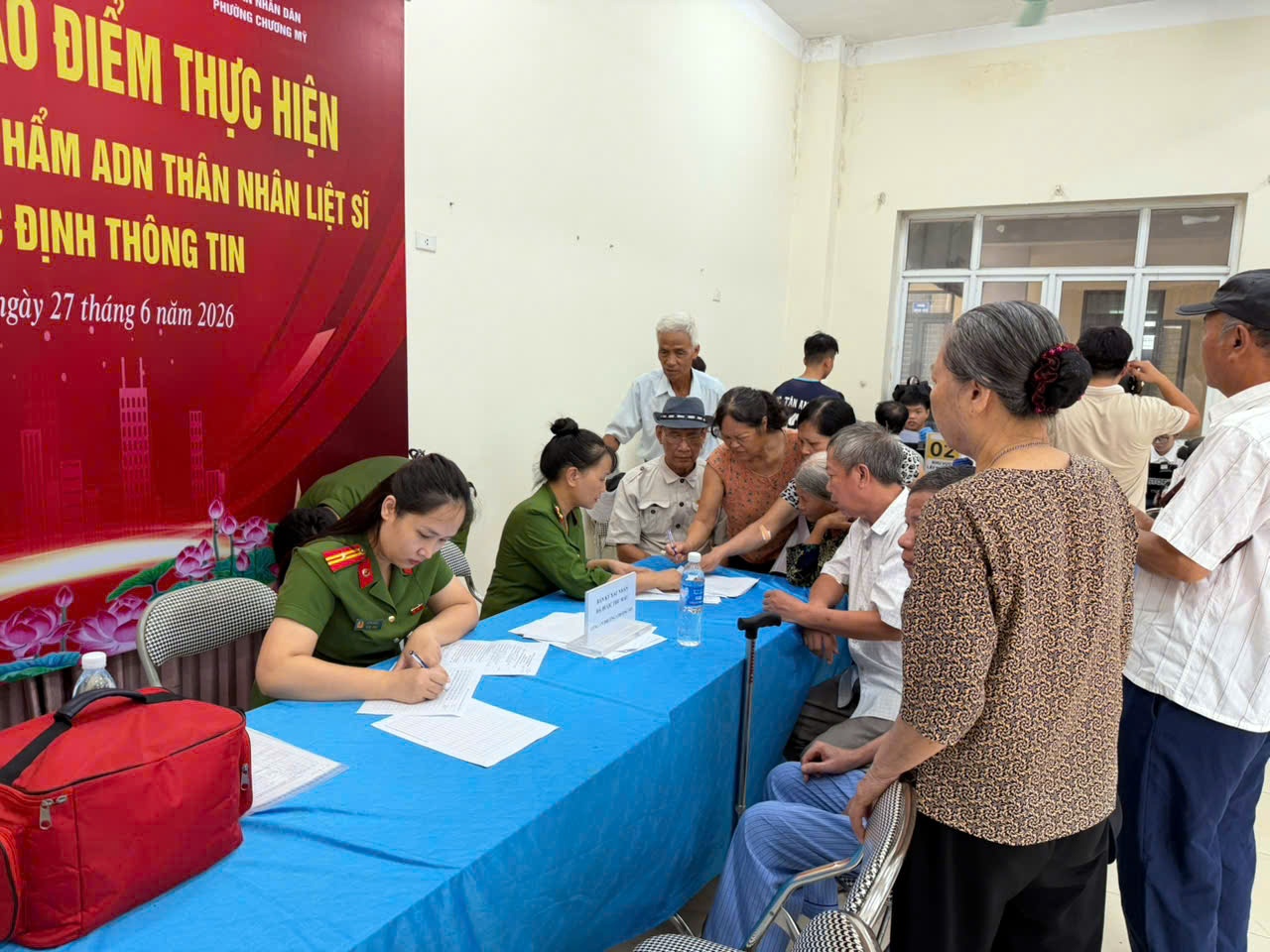 Phường Chương Mỹ tổ chức thu nhận mẫu ADN thân nhân liệt sĩ chưa xác định thông tin- Ảnh 19.