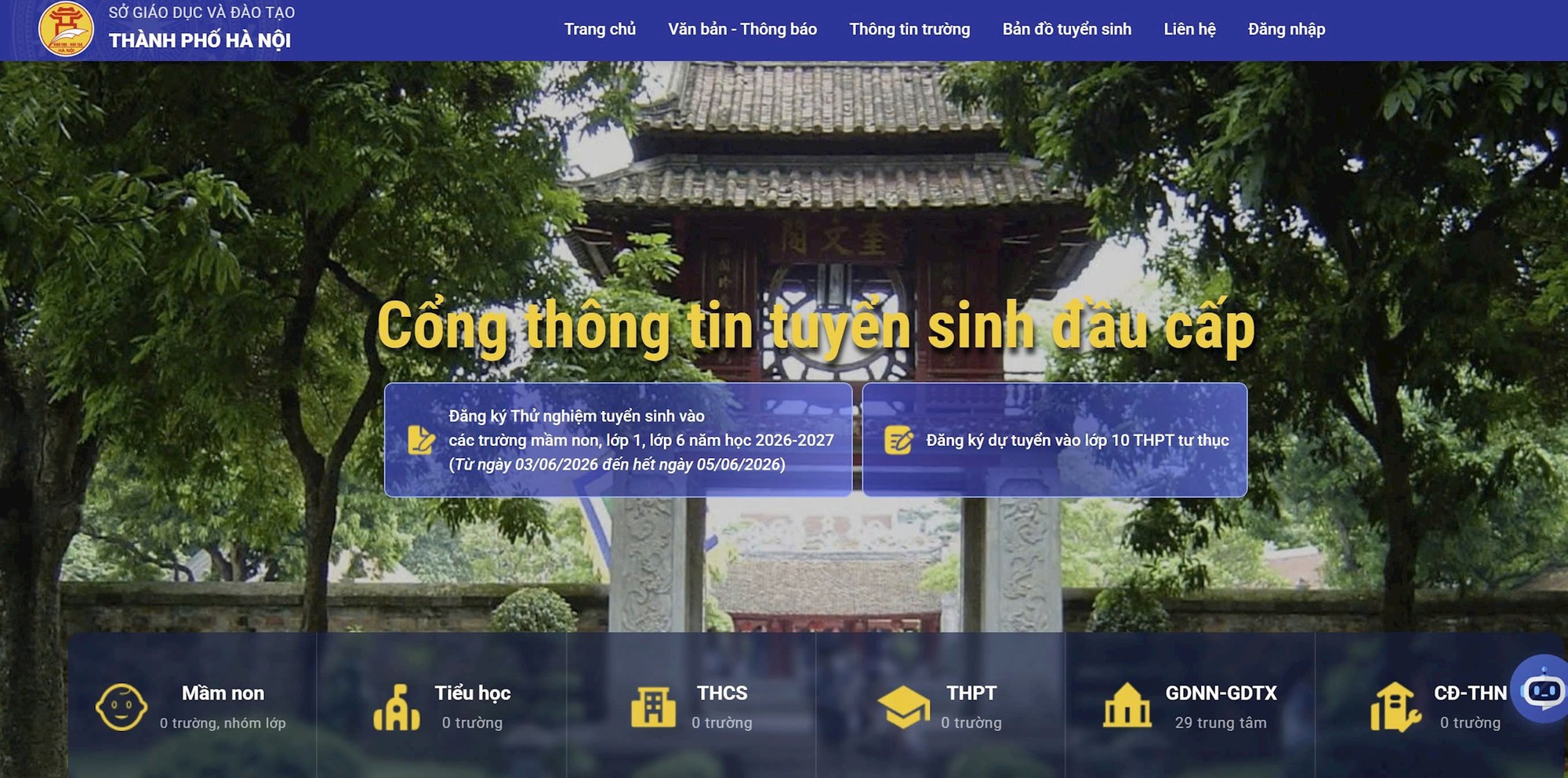 Hà Nội vận hành thử nghiệm hệ thống tuyển sinh đầu cấp trực tuyến có ứng dụng GIS- Ảnh 1.