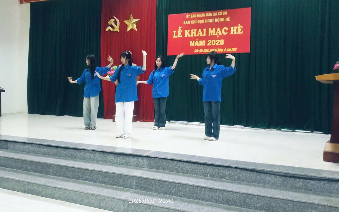 CÁC THÔN TRÊN ĐỊA BÀN XÃ CỔ ĐÔ ĐỒNG LOẠT KHAI MẠC SINH HOẠT HÈ NĂM 2026