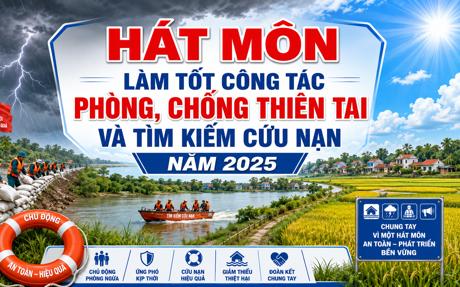 Hát Môn: Công tác phòng chống thiên tai năm 2025