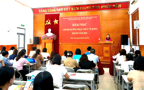 Khai mạc lớp bồi dưỡng nhận thức về Đảng đợt III năm 2026