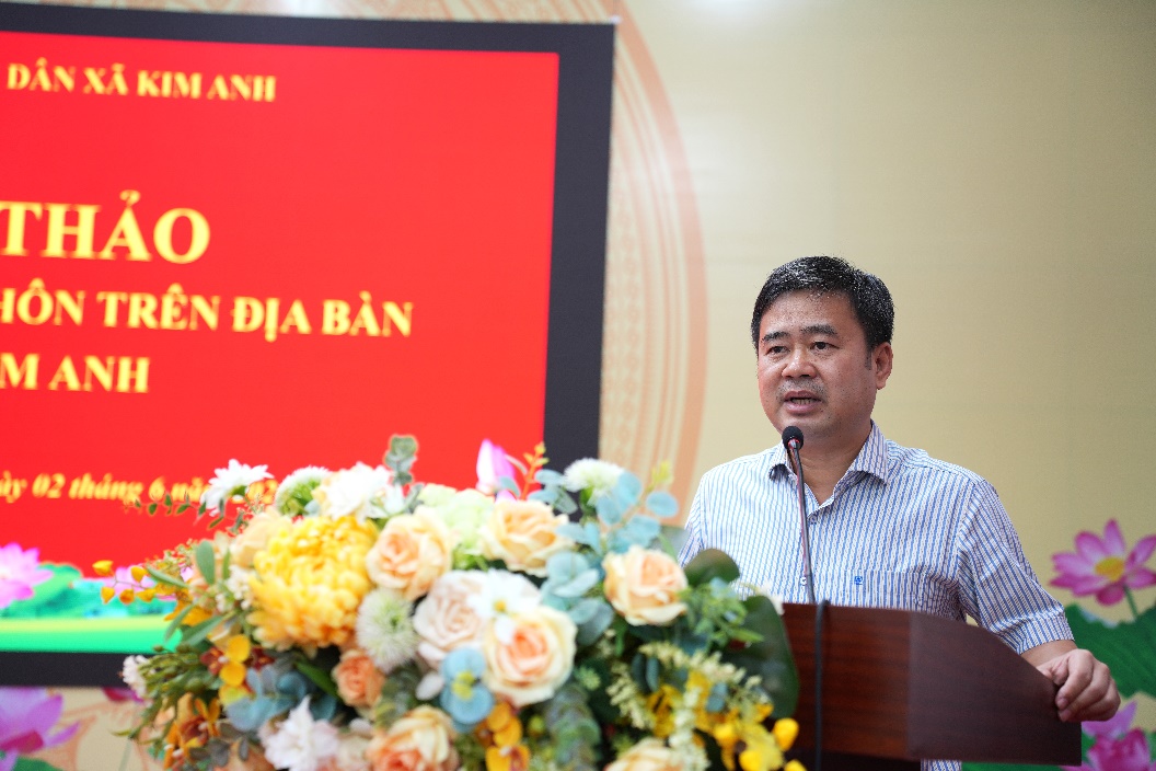 XÃ KIM ANH TỔ CHỨC HỘI THẢO LẤY Ý KIẾN ĐỐI VỚI ĐỀ ÁN SẮP XẾP THÔN TRÊN ĐỊA BÀN XÃ- Ảnh 2.