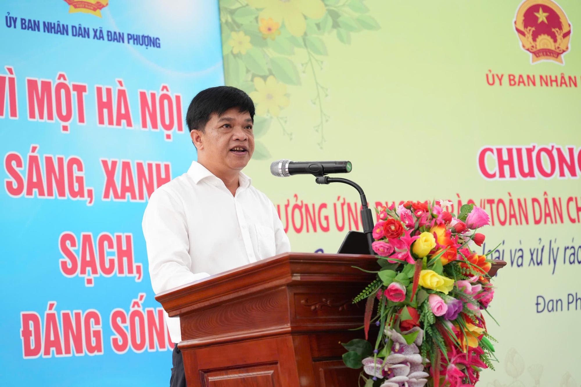 Xã Đan Phượng ra quân hưởng ứng phong trào thi đua “Chung tay hành động vì môi trường Thủ đô xanh - sạch - đẹp”.- Ảnh 3.