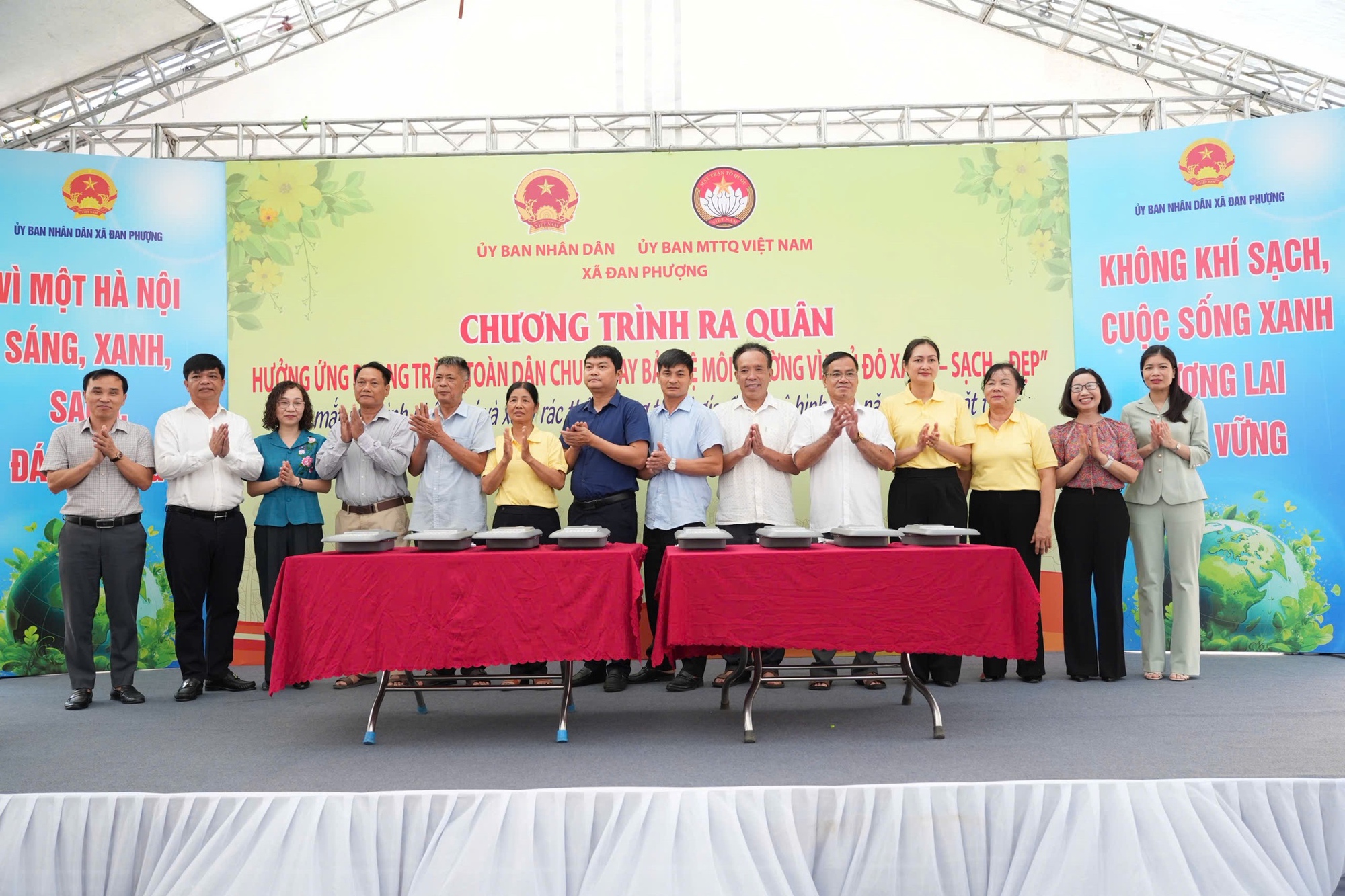 Xã Đan Phượng ra quân hưởng ứng phong trào thi đua “Chung tay hành động vì môi trường Thủ đô xanh - sạch - đẹp”.- Ảnh 5.