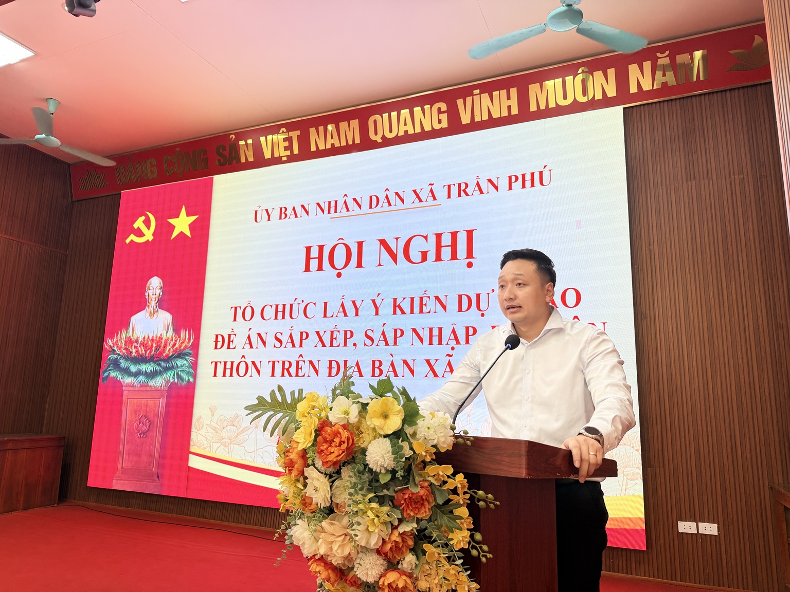 XÃ TRẦN PHÚ LẤY Ý KIẾN DỰ THẢO ĐỀ ÁN SẮP XẾP, SÁP NHẬP, ĐỔI TÊN THÔN- Ảnh 4.