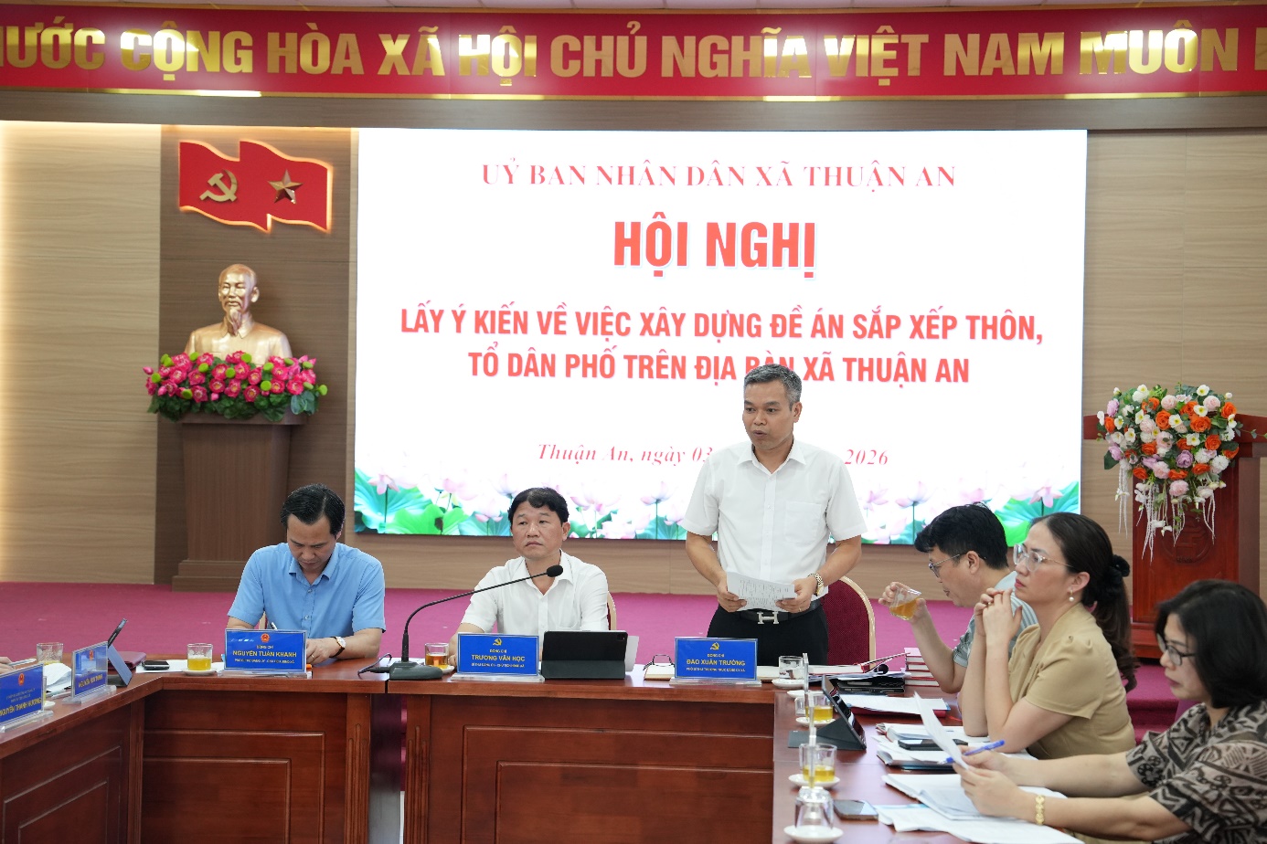 Xã Thuận lấy ý kiến về việc xây dựng đề án sắp xếp thôn, tổ dân phố trên địa bàn xã- Ảnh 6.