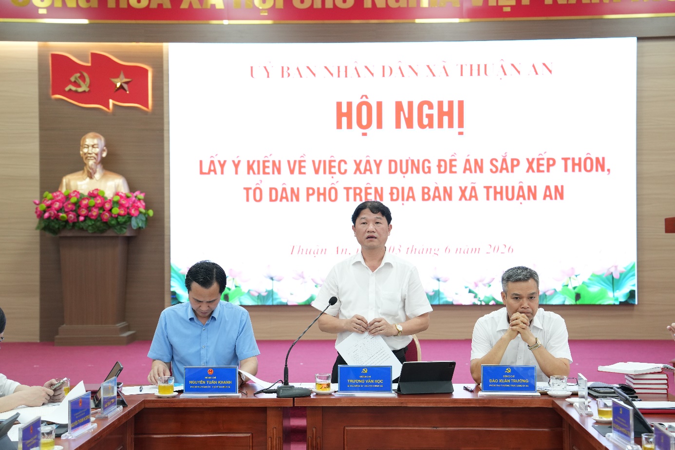 Xã Thuận lấy ý kiến về việc xây dựng đề án sắp xếp thôn, tổ dân phố trên địa bàn xã- Ảnh 7.
