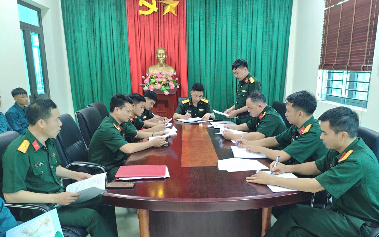 Ban Chỉ huy Quân sự xã Phú Nghĩa tổ chức hội nghị giao ban tuần 23 và Quán triệt chỉ thị số 76 của Bộ Quốc phòng