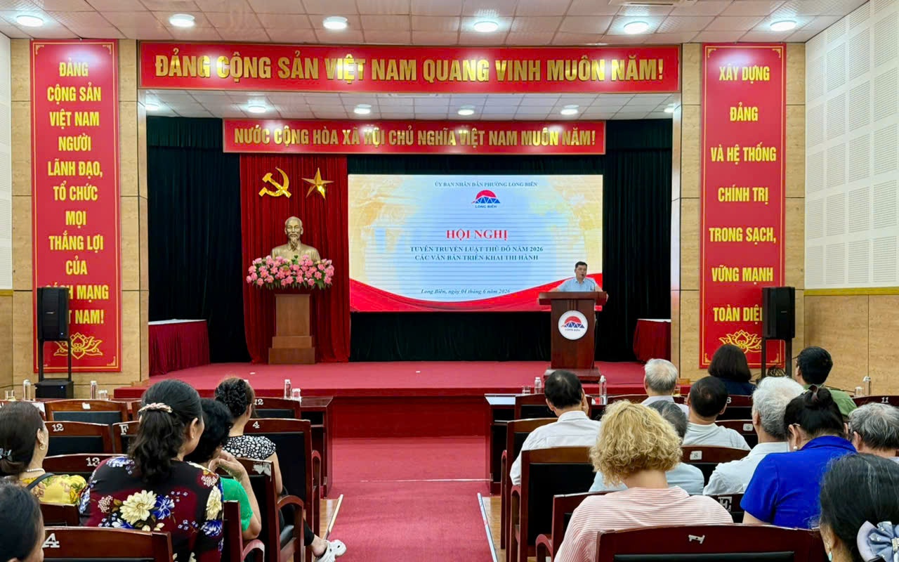 Phường Long Biên tổ chức hội nghị tuyên truyền Luật Thủ đô năm 2026