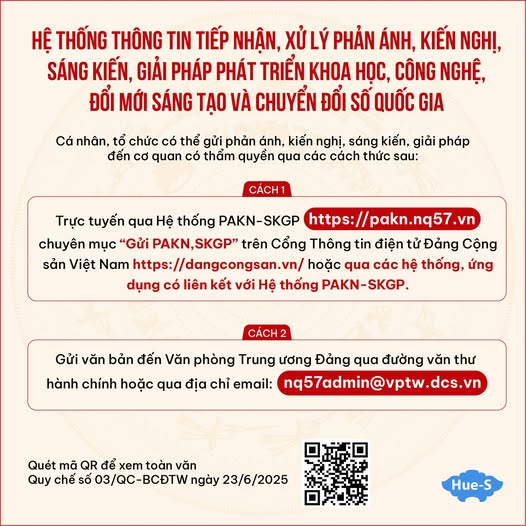 Hệ thống thông tin tiếp nhận, xử lý phản ánh, kiến nghị, sáng kiến, giải pháp phát triển khoa học, công nghệ, đổi mới sáng tạo và chuyển đổi số quốc gia- Ảnh 1.