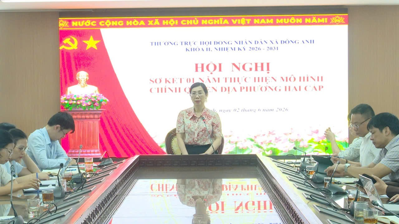HĐND xã Đông Anh sơ kết 1 năm thực hiện mô hình chính quyền địa phương 02 cấp- Ảnh 1.