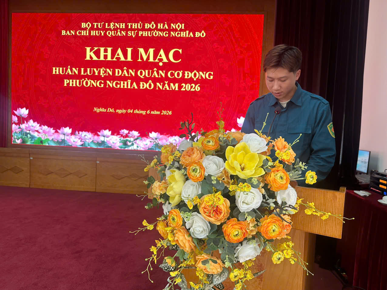 Khai mạc huấn luyện Dân quân Cơ động năm 2026: Nâng cao bản lĩnh, sẵn sàng thực hiện nhiệm vụ- Ảnh 3.