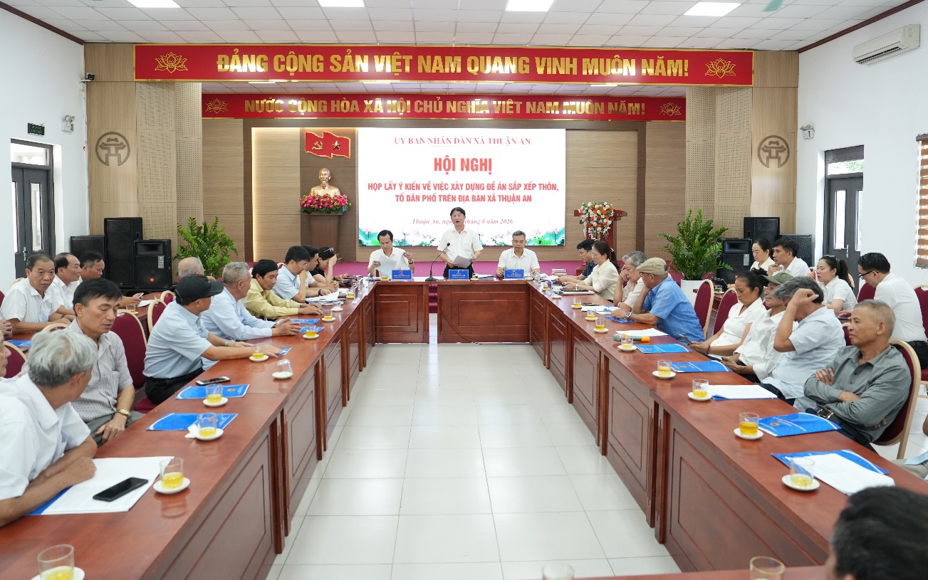 Nhiều ý kiến tâm huyết đóng góp xây dựng Đề án sắp xếp thôn, tổ dân phố trên địa bàn xã Thuận An