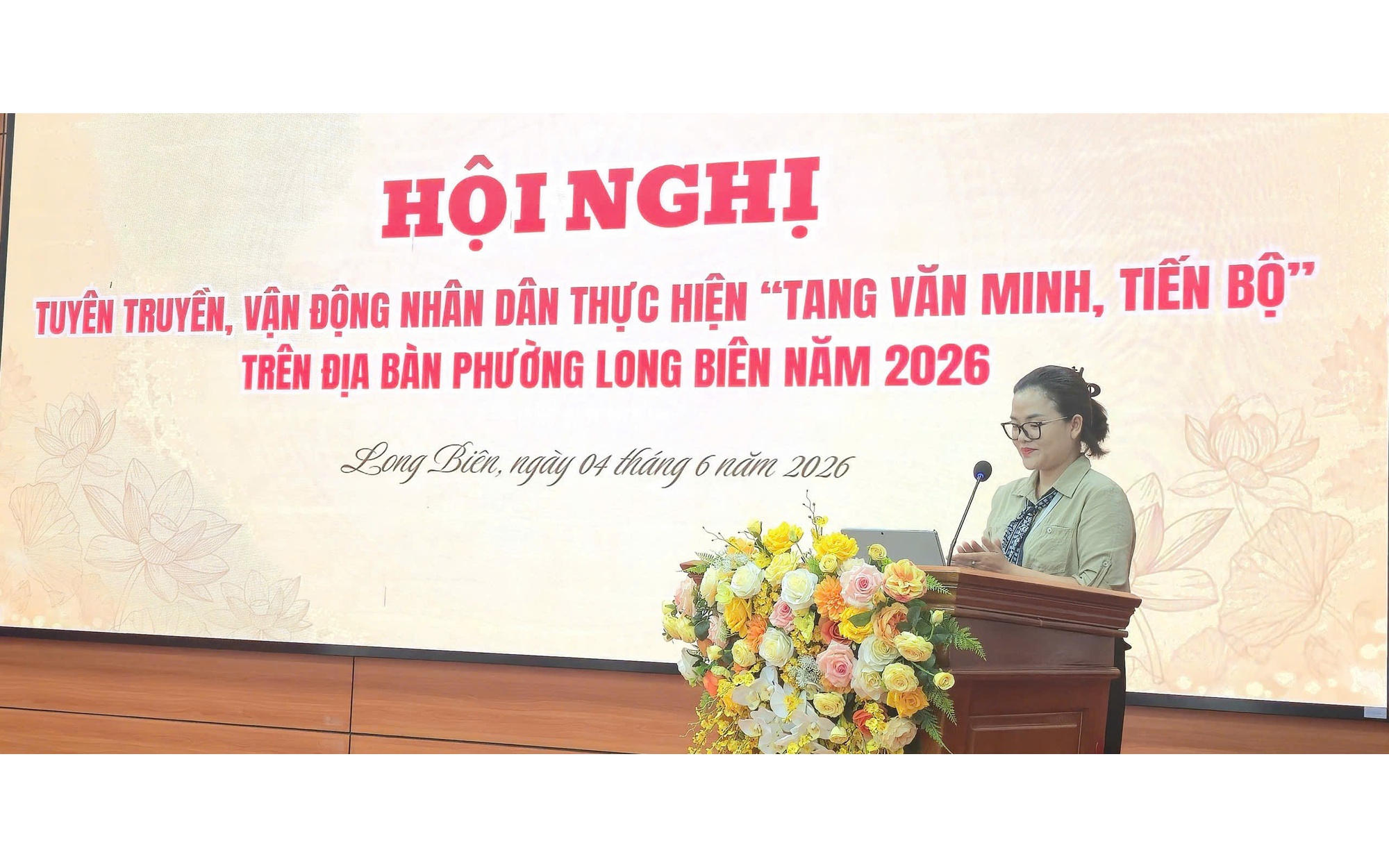 Ủy ban MTTQ Việt Nam phường Long Biên tổ chức Hội nghị tuyên truyền, vận động Nhân dân thực hiện nếp sống văn minh, tiến bộ trong việc tang năm 2026