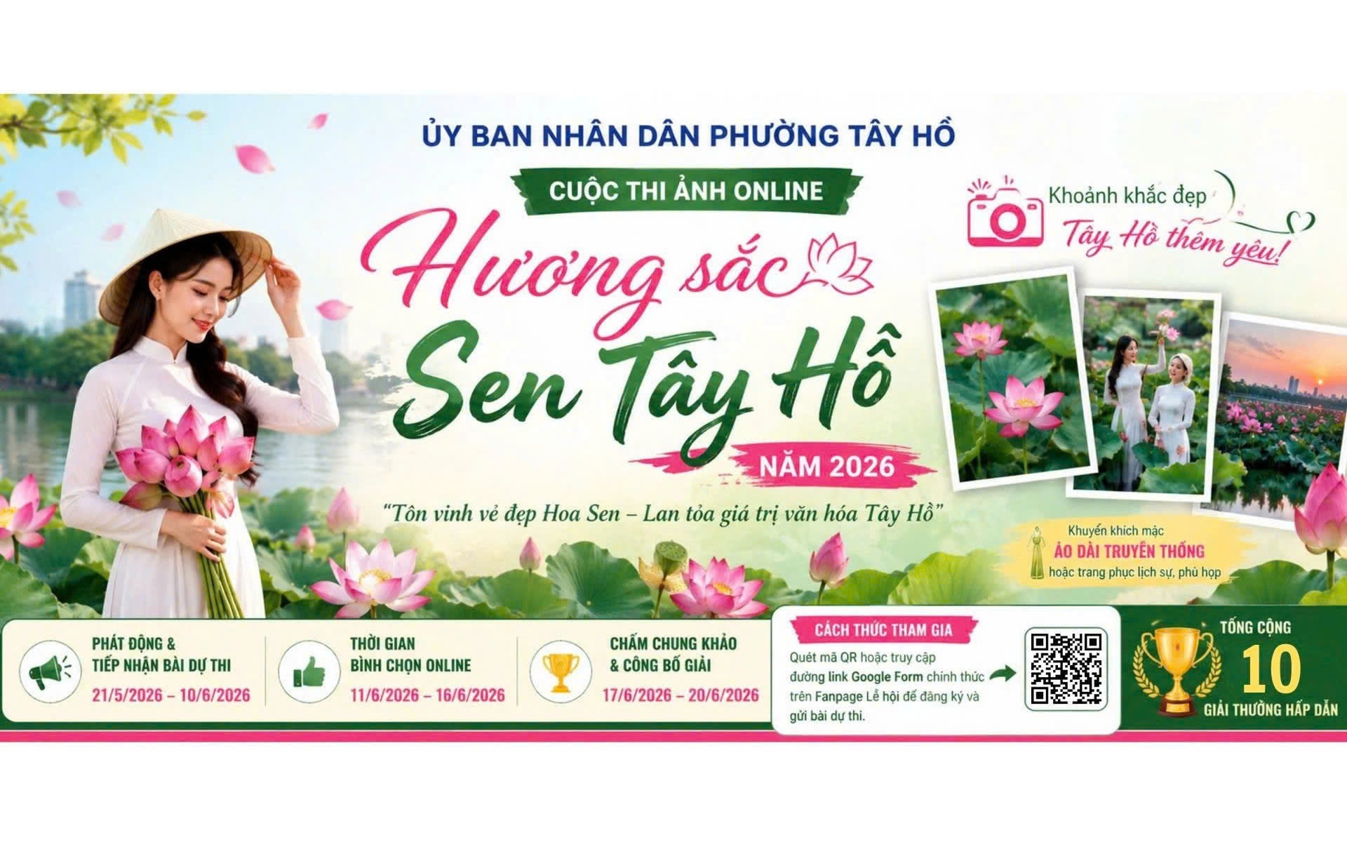 Phường Tây Hồ phát động cuộc thi ảnh Online 