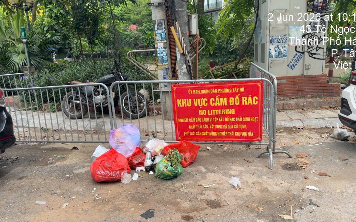 Phường Tây Hồ: Tăng cường giám sát, xử phạt nghiêm vi phạm về vệ sinh môi trường