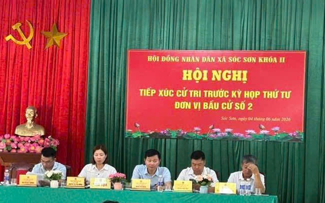 ĐẠI BIỂU HĐND XÃ SÓC SƠN TIẾP XÚC CỬ TRI TRƯỚC KỲ HỌP THƯỜNG LỆ GIỮA NĂM 2026 – ĐƠN VỊ BẦU CỬ SỐ 2