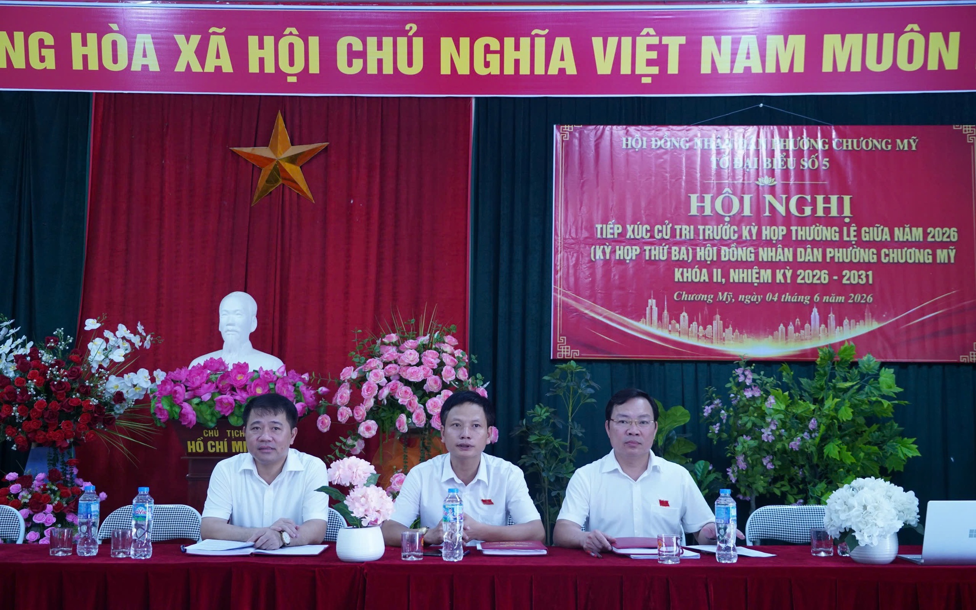 Tổ đại biểu số 5 HĐND phường Chương Mỹ tiếp xúc cử tri trước kỳ họp thường lệ giữa năm 2026