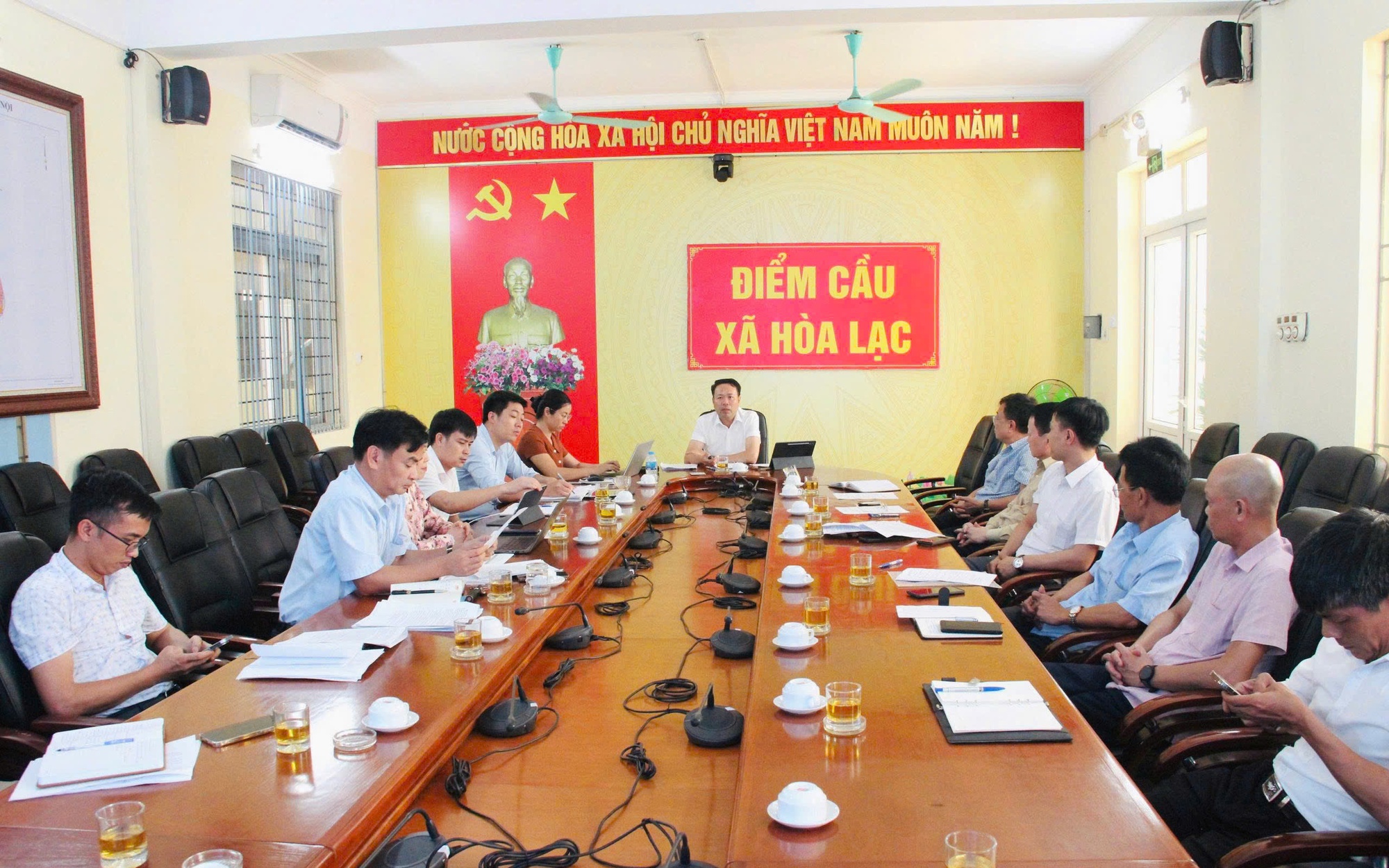 Hòa Lạc quyết liệt giải quyết vướng mắc, thúc đẩy tiến độ các dự án đầu tư hạ tầng. 