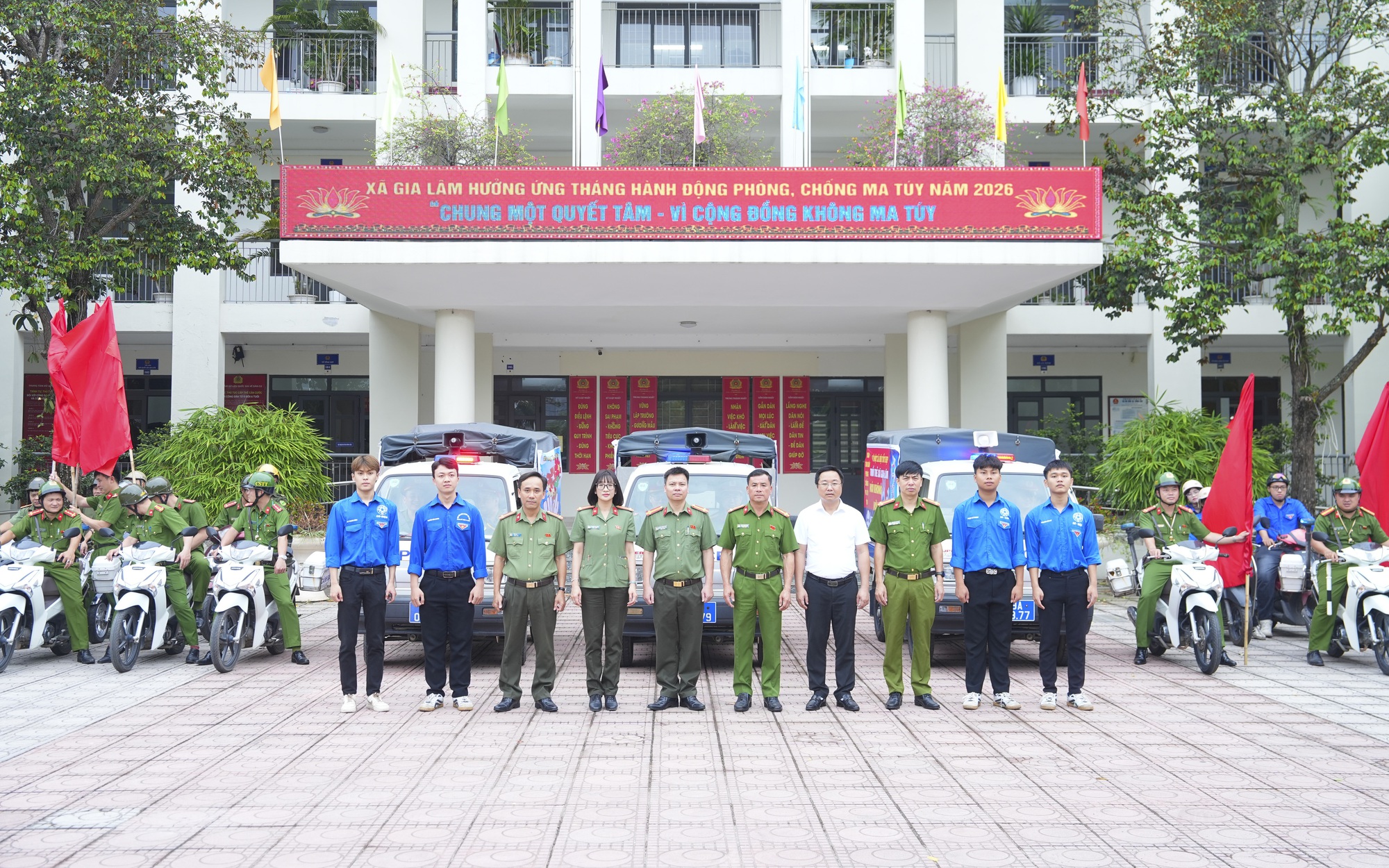 Xã Gia Lâm ra quân hưởng ứng Tháng hành động phòng, chống ma túy năm 2026