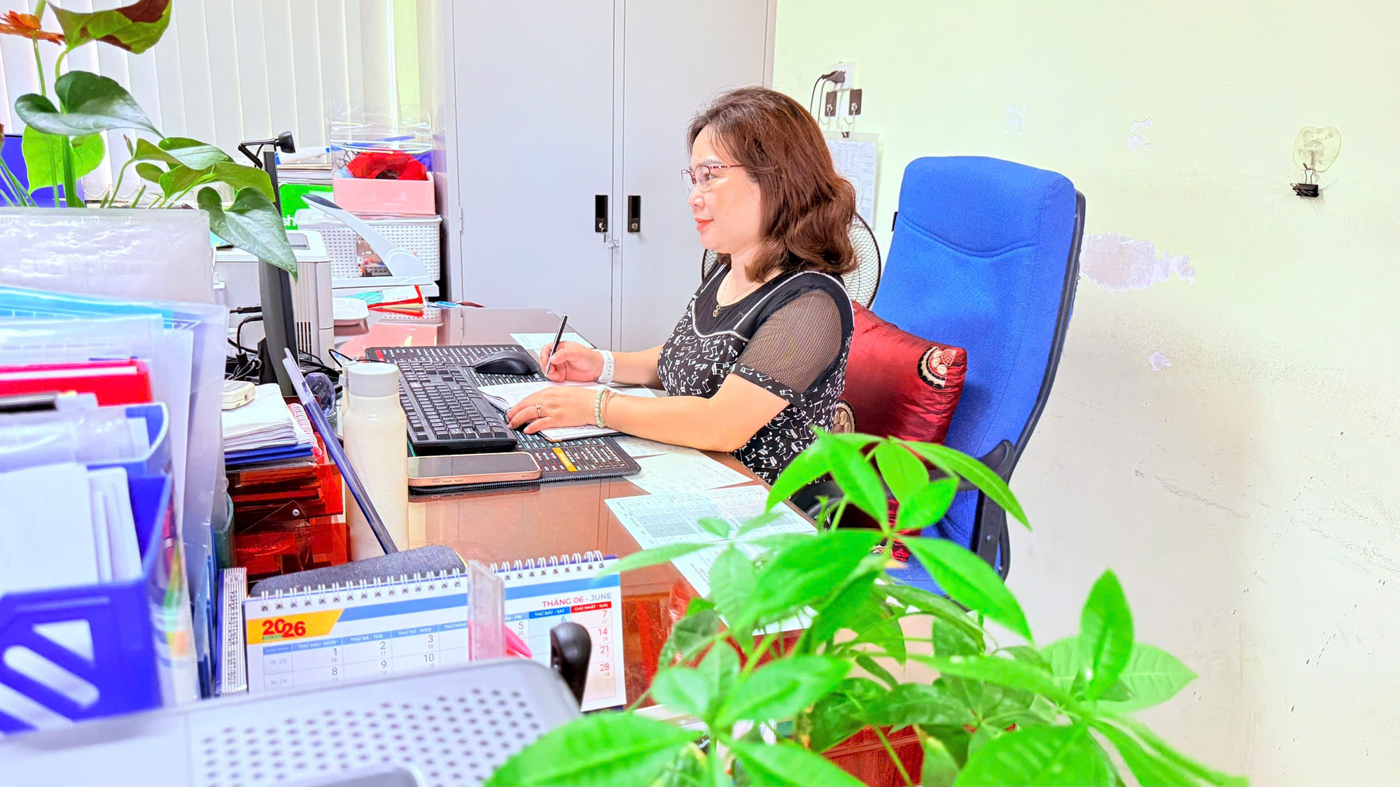 Bông hoa đẹp trong vườn trường mầm non A Tứ Hiệp- Ảnh 1.