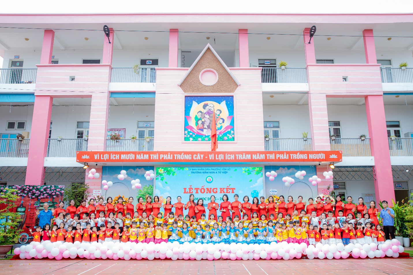 Bông hoa đẹp trong vườn trường mầm non A Tứ Hiệp- Ảnh 3.