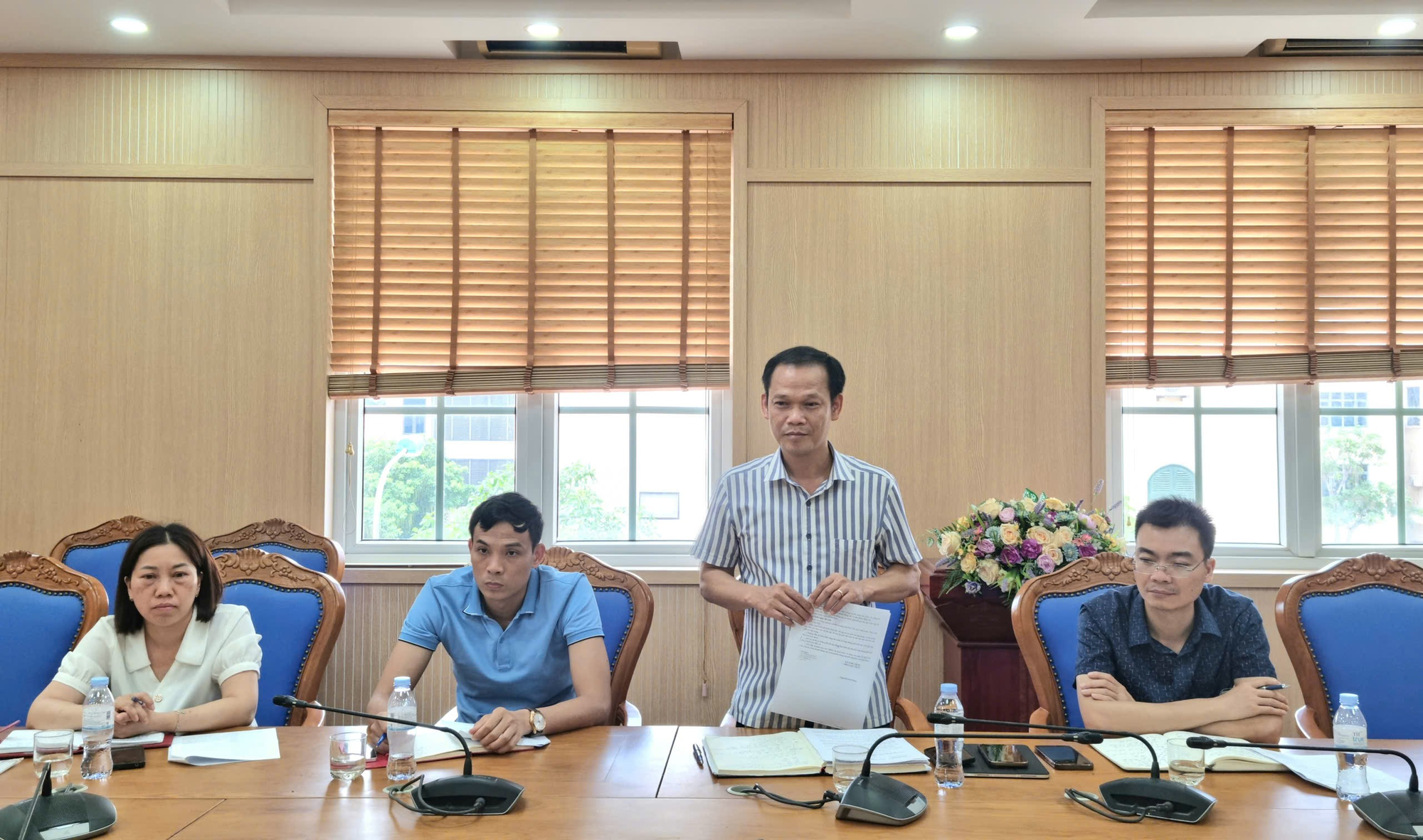 Đoàn kiểm tra số 3 của Sở Nông nghiệp và Môi trường Hà Nội kiểm tra công tác kiểm soát giết mổ động vật tại Hoài Đức- Ảnh 4.