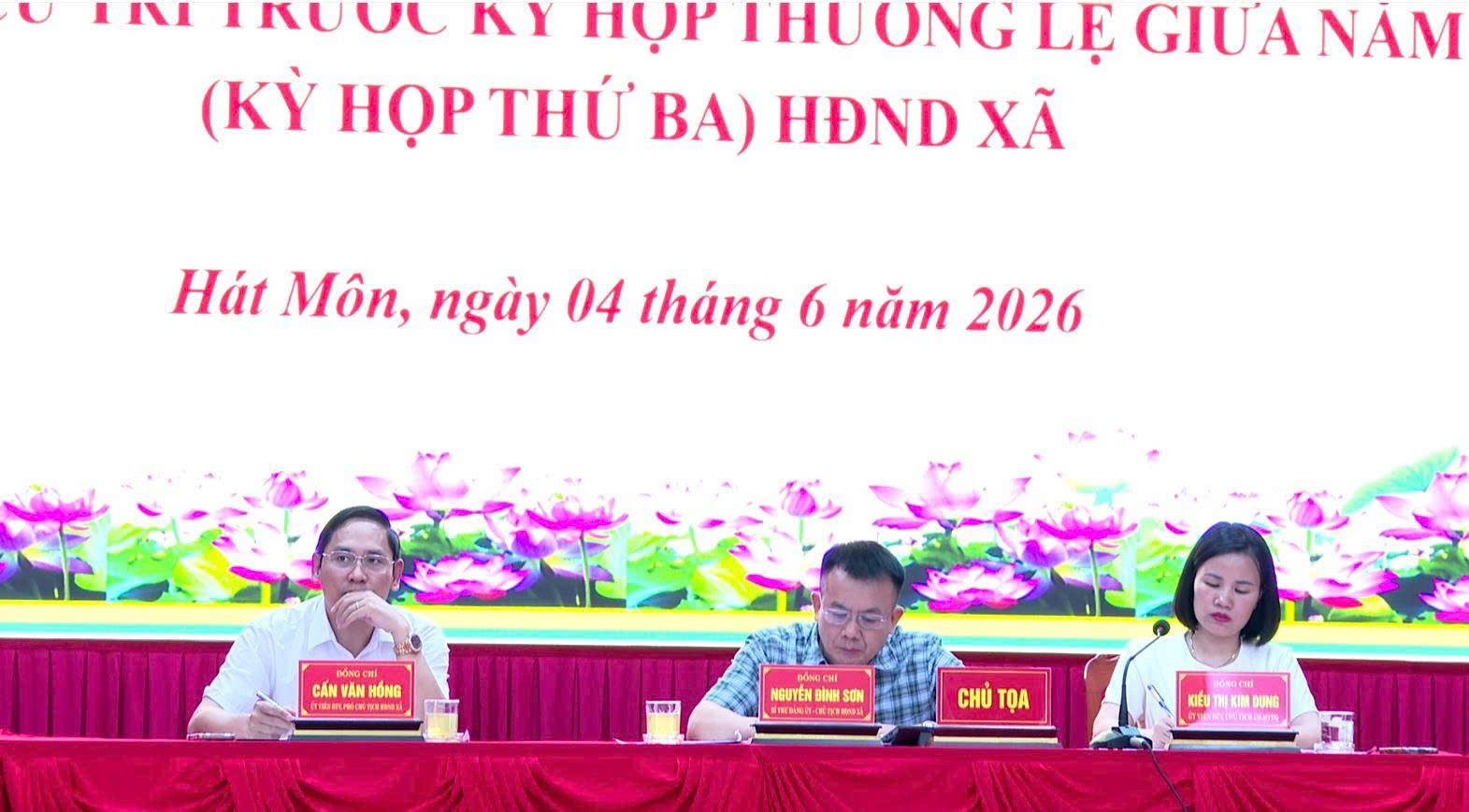 Xã Hát Môn tiếp xúc cử tri trước kỳ họp thường lệ giữa năm 2026- Ảnh 2.