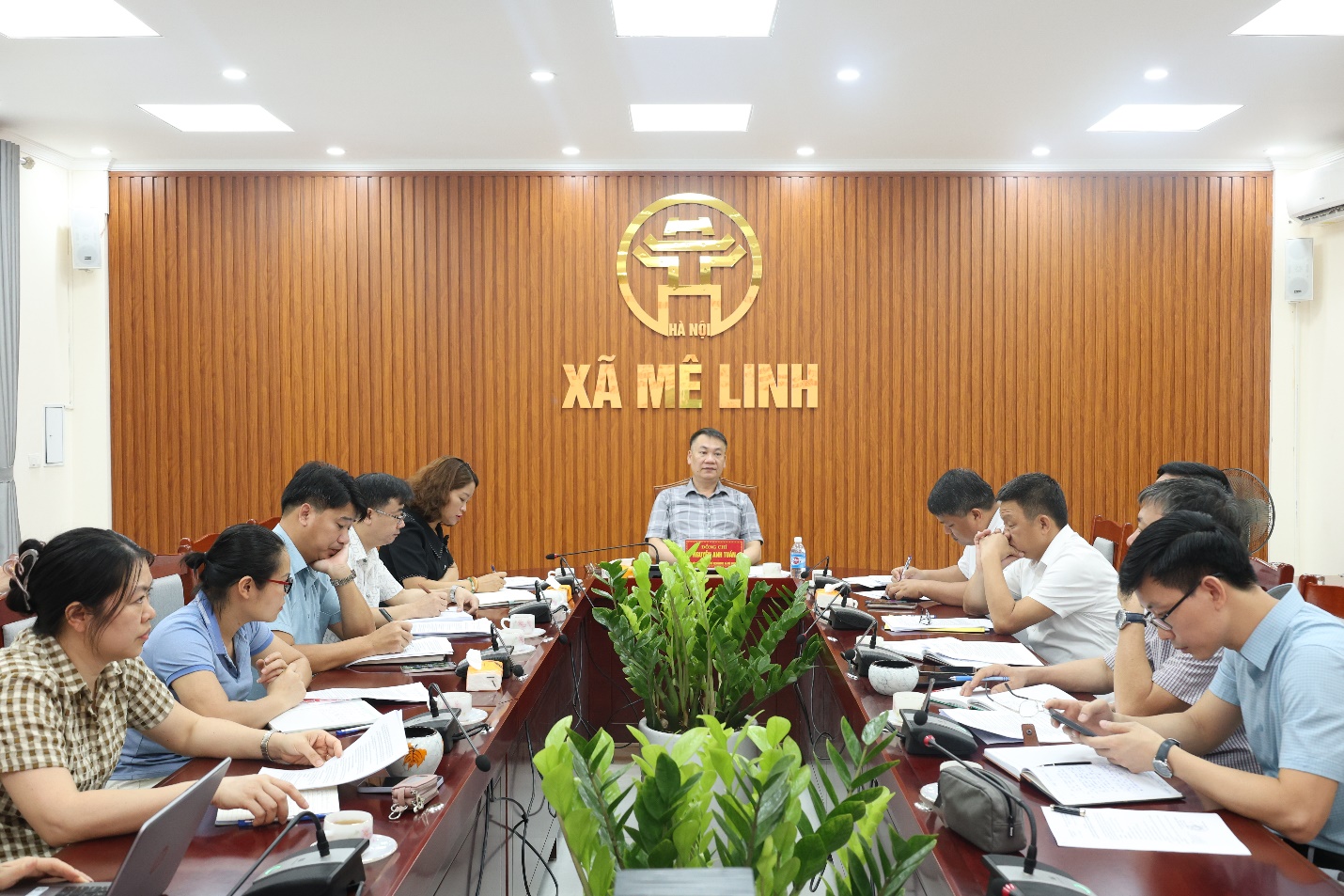 Hội nghị liên tịch thống nhất nội dung kỳ họp thường lệ giữa năm 2026 HĐND xã khóa XXI- Ảnh 1.