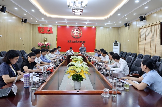 Xuân Mai: Thường trực HĐND tổ chức hội nghị giám sát chuyên đề “Về việc triển khai các giải pháp giảm thiểu tình trạng úng, ngập trên địa bàn xã”- Ảnh 1.