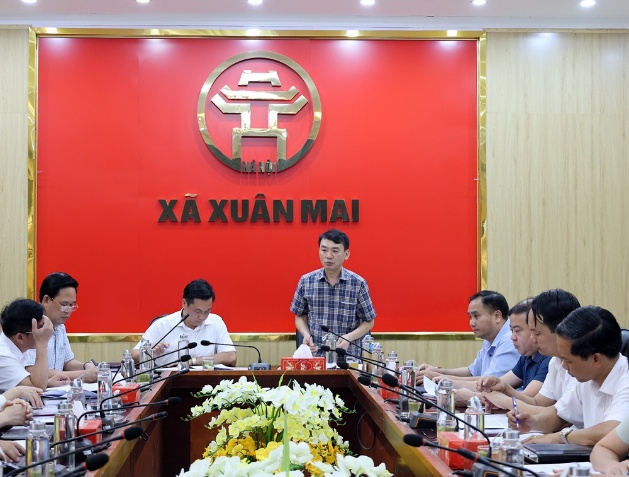 Xuân Mai: Thường trực HĐND tổ chức hội nghị giám sát chuyên đề “Về việc triển khai các giải pháp giảm thiểu tình trạng úng, ngập trên địa bàn xã”- Ảnh 2.