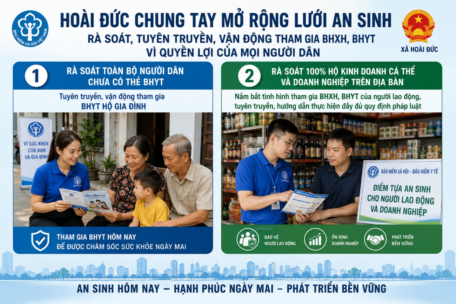 Hoài Đức quyết tâm không để khoảng trống an sinh tồn tại trên địa bàn- Ảnh 1.
