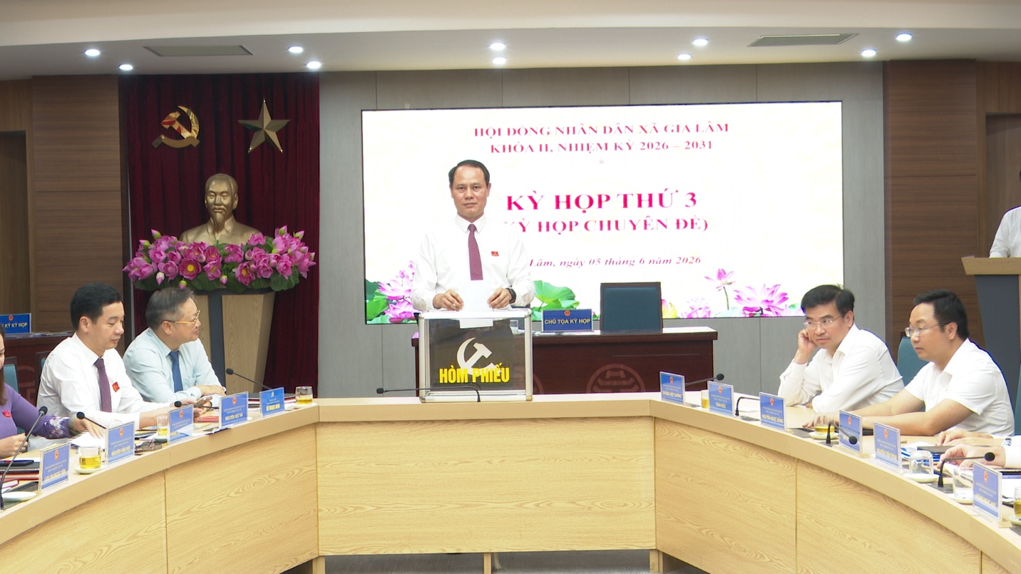 HĐND xã Gia Lâm tổ chức Kỳ họp thứ 3 kiện toàn chức danh Chủ tịch HĐND xã- Ảnh 4.