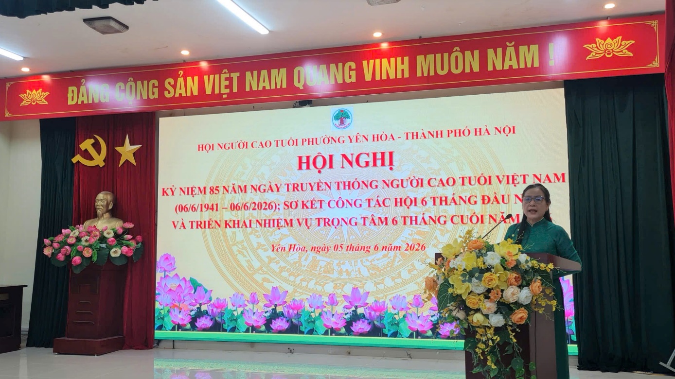 Hội Người cao tuổi phường Yên Hòa tổ chức kỷ niệm 85 năm Ngày truyền thống Người cao tuổi Việt Nam, sơ kết công tác Hội 6 tháng đầu năm 2026- Ảnh 2.