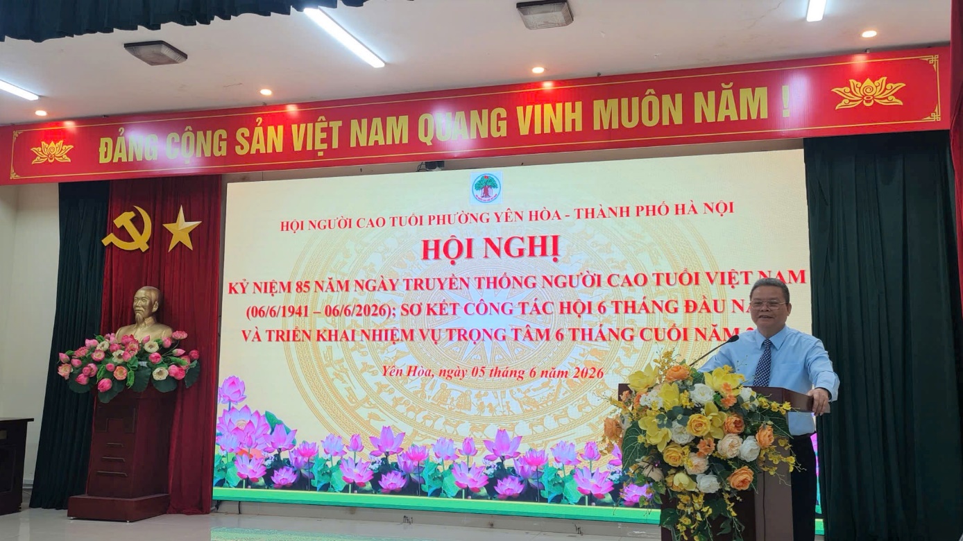 Hội Người cao tuổi phường Yên Hòa tổ chức kỷ niệm 85 năm Ngày truyền thống Người cao tuổi Việt Nam, sơ kết công tác Hội 6 tháng đầu năm 2026- Ảnh 3.