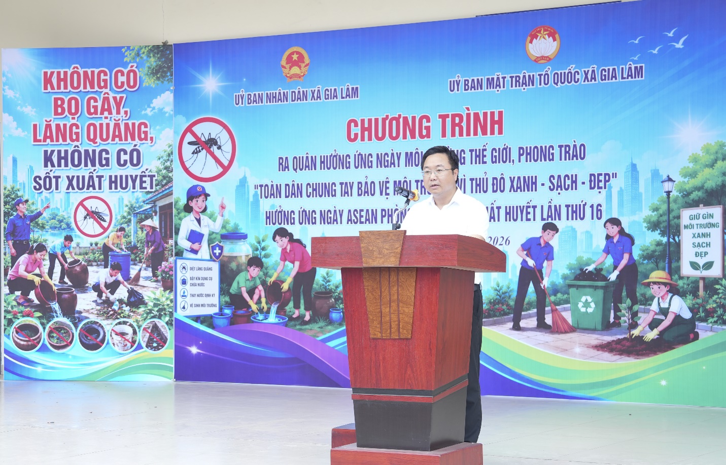 Xã Gia Lâm chung tay hành động vì môi trường xanh - sạch - đẹp- Ảnh 2.