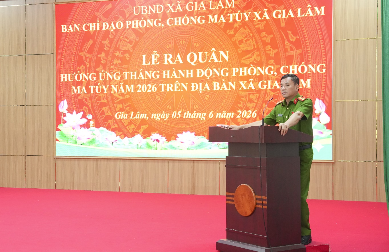 Xã Gia Lâm ra quân hưởng ứng Tháng hành động phòng, chống ma túy năm 2026- Ảnh 3.