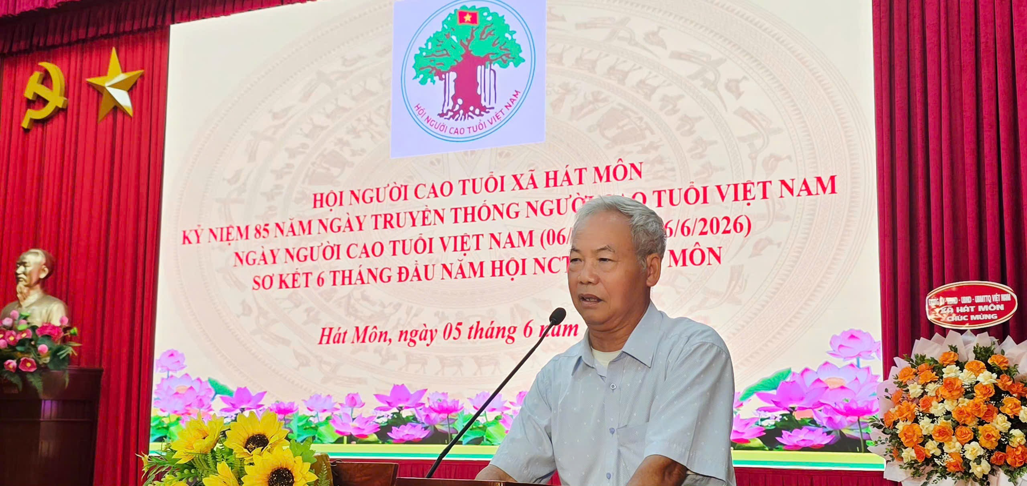 Hội NCT xã Hát Môn kỷ niệm 85 năm Ngày truyền thống Người cao tuổi Việt Nam; sơ kết 6 tháng công tác hội năm 2026- Ảnh 3.