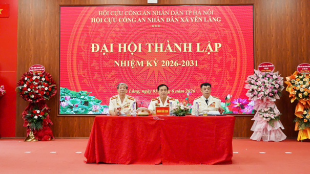 ĐẠI HỘI THÀNH LẬP HỘI CỰU CÔNG AN NHÂN DÂN XÃ YÊN LÃNG NHIỆM KỲ 2026-2031- Ảnh 2.