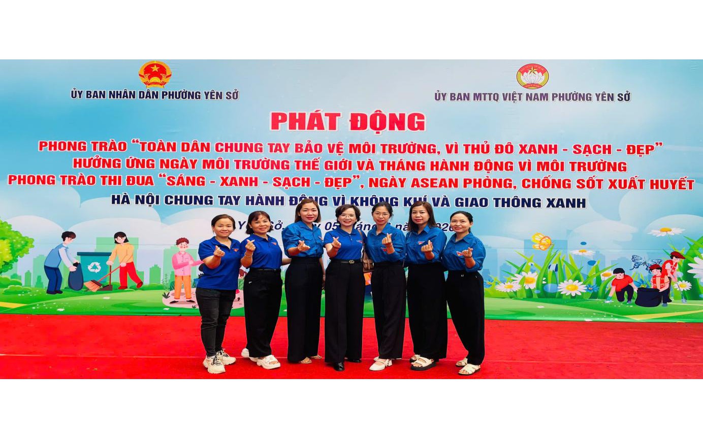 Trường mầm non Ánh Sao hưởng ứng lễ phát động phong trào 