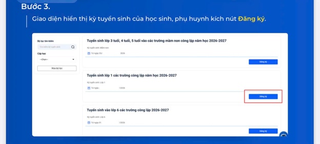 Vận hành thử nghiệm hệ thống đăng ký tuyển sinh trực tuyến đầu cấp năm học 2026 – 2027:  Phụ huynh xã Hoài Đức cần làm gì để chủ động cho con?- Ảnh 5.