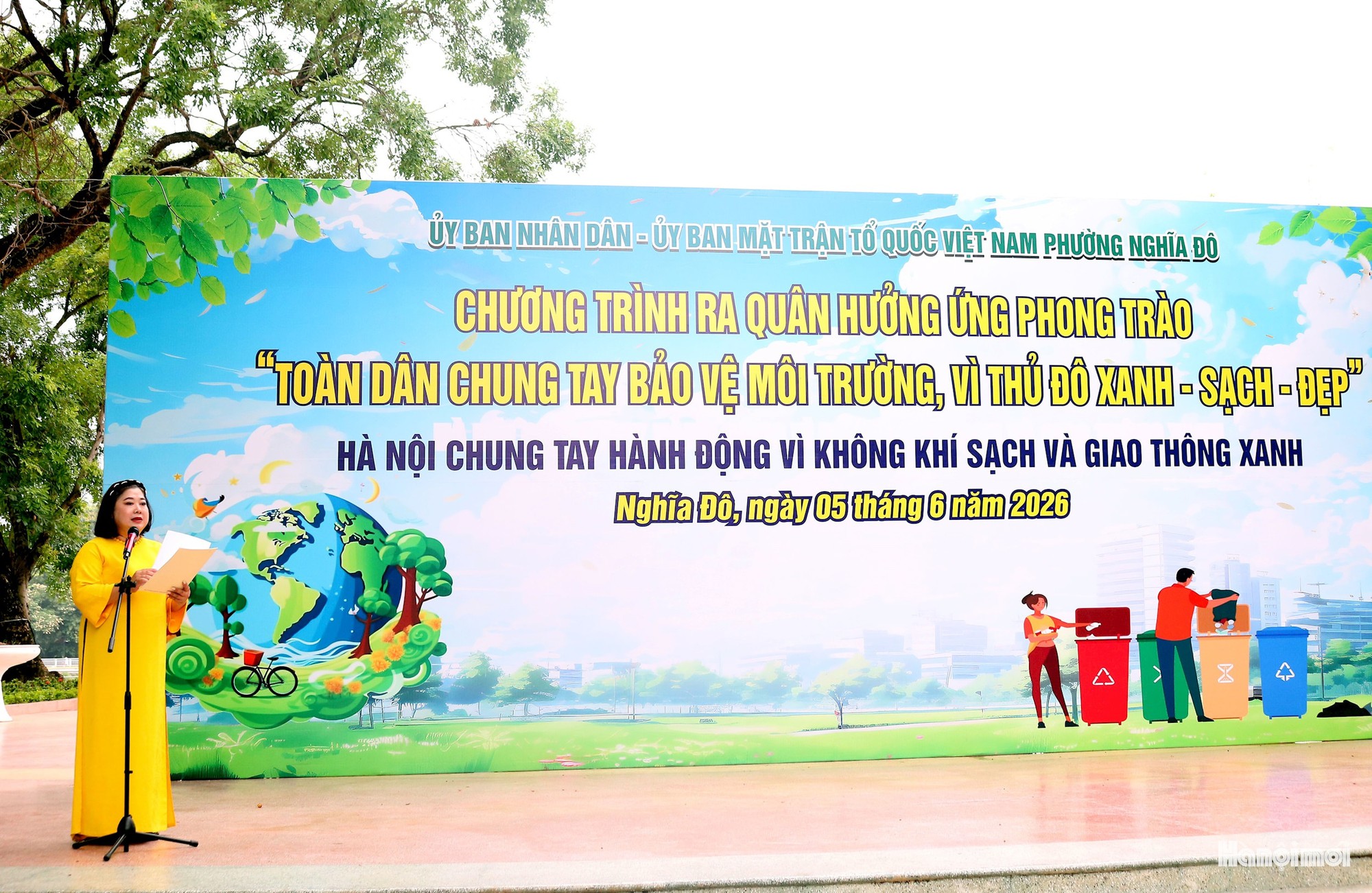 Phường Nghĩa Đô phát động Tháng hành động vì môi trường năm 2026- Ảnh 1.
