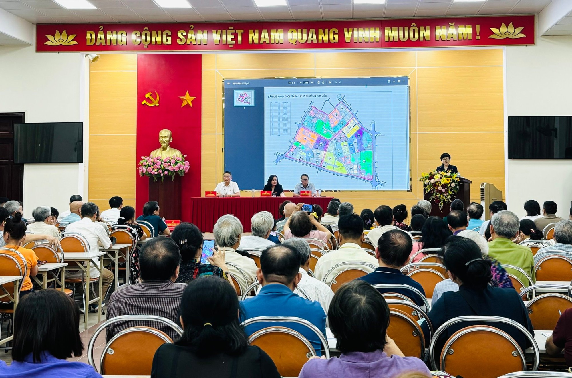 Phường Kim Liên dự kiến còn 26 tổ dân phố sau sắp xếp- Ảnh 4.