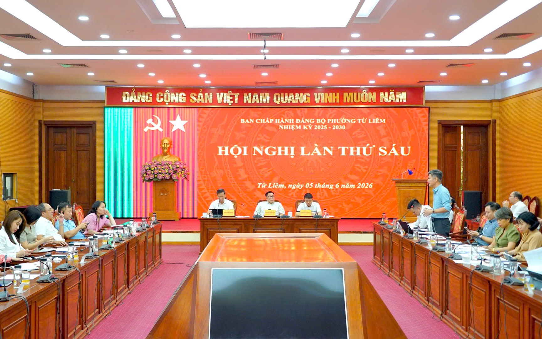 Hội nghị lần thứ sáu Ban Chấp hành Đảng bộ phường Từ Liêm khóa I thông qua nhiều nhiệm vụ trọng tâm giai đoạn 2026 - 2030